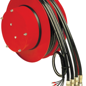 Combiné électro-hydraulique Demac A4/E, quatre tuyaux et un câble électrique