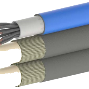 Tuyaux hydrauliques jumelés Demac avec câble électrique intégré dans la même gaine